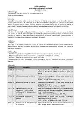 Introdução aos Estudos Históricos