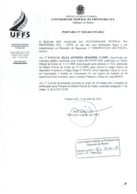 Portaria 310-GR-2012