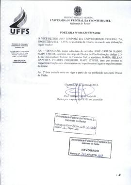 Portaria 816-GR-2012