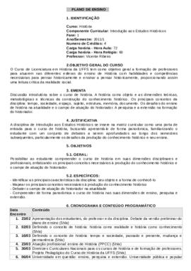 Introdução aos Estudos Históricos