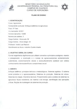Enfoque Sistêmico na Agricultura