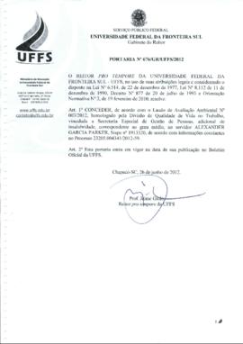 Portaria 676-GR-2012