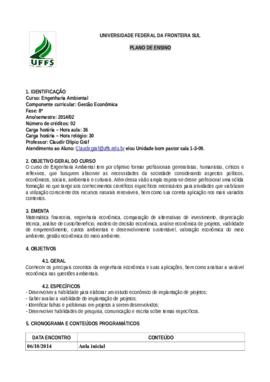 Gestão Econômica