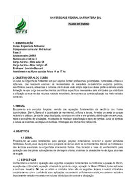 Hidráulica I