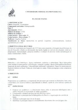 Hidrogeografia