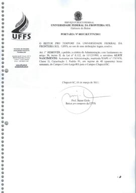 Portaria 085-GR-2011