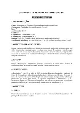 Leitura e Produção Textual I