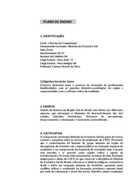 História da Fronteira Sul