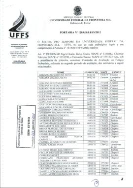 Portaria 128-GR-2012