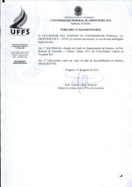 Portaria 864-GR-2012