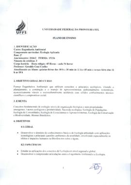 Ecologia Aplicada