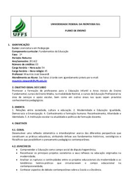 Fundamentos da Educação
