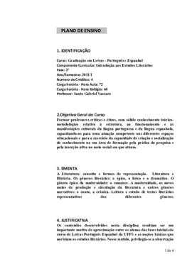 Introdução aos Estudos Literários