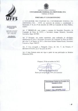 Portaria 1131-GR-2012