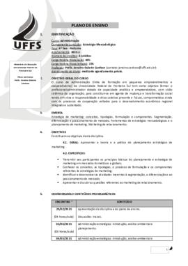 Estratégia Mercadológica