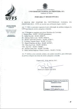 Portaria 385-GR-2012