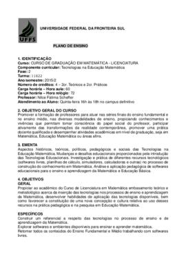Tecnologia na Educação Matemática