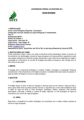 Estudos da Língua Portuguesa II