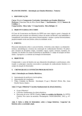 Introdução aos Estudos Históricos