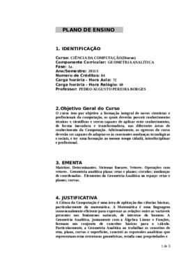Geometria Analítica