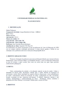 Língua Brasileira de Sinais