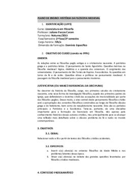 História da Filosofia Medieval
