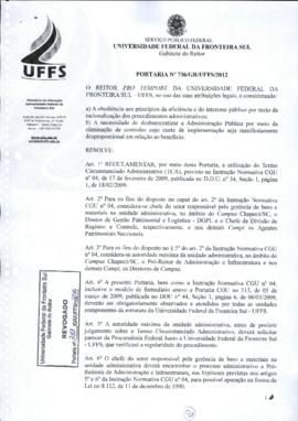 Portaria 736-GR-2012