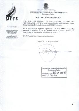 Portaria 907-GR-2012