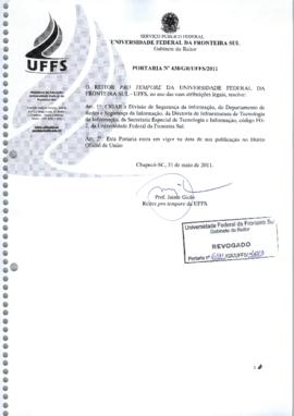 Portaria 438-GR-2011