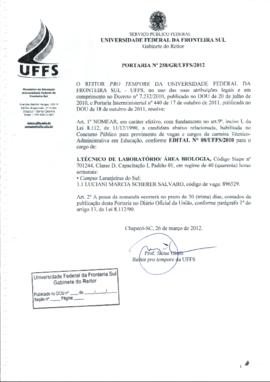 Portaria 258-GR-2012
