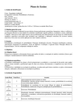 Probabilidade e Estatística
