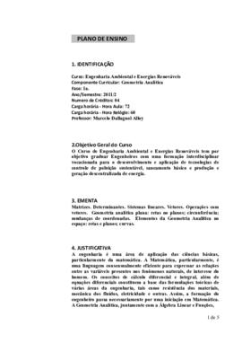 Geometria Analítica