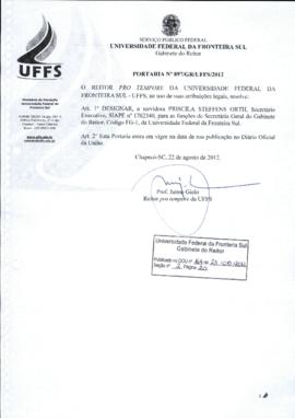 Portaria 897-GR-2012