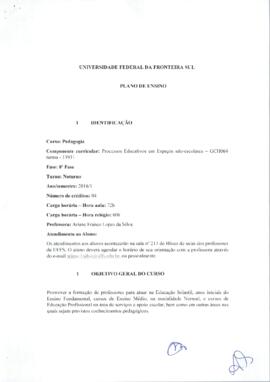 Processos Educativos em Espaços Não-Escolares