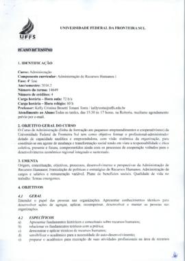 Administração de Recursos Humanos I