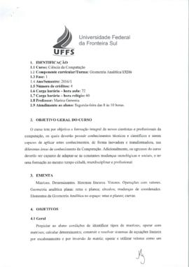 Geometria Analítica