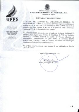 Portaria 1015-GR-2012