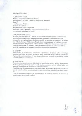 Formação da Sociedade Brasileira