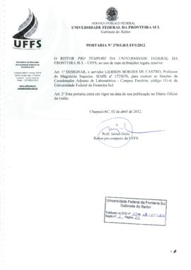 Portaria 270-GR-2012