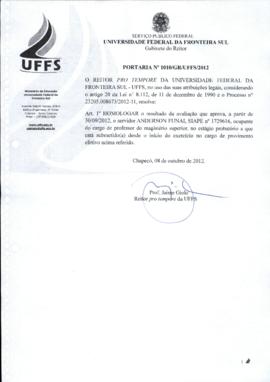Portaria 1010-GR-2012