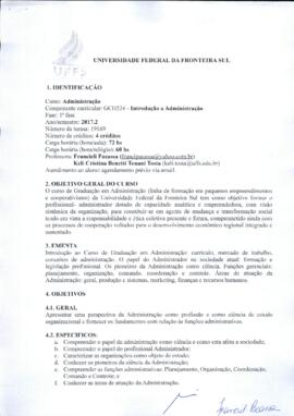 Introdução a Administração