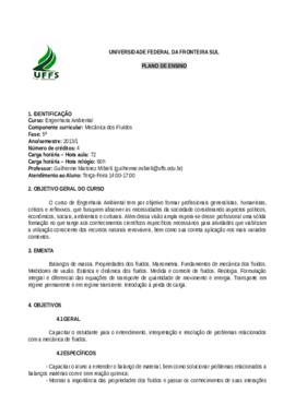 Mecânica dos Fluídos