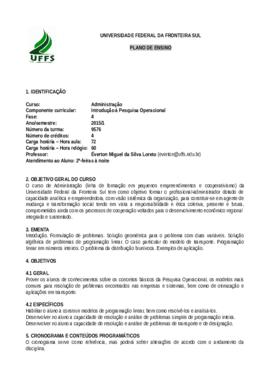 Introdução à Pesquisa Operacional