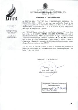 Portaria 325-GR-2013