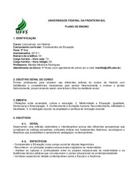 Fundamentos da Educação