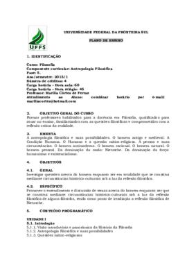 Antropologia Filosófica