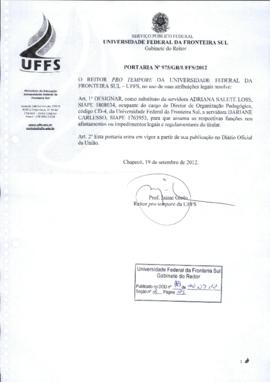Portaria 975-GR-2012
