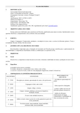 Leitura e Produção Textual I