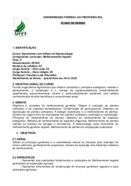 Melhoramento Vegetal