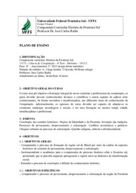 História da Fronteira Sul